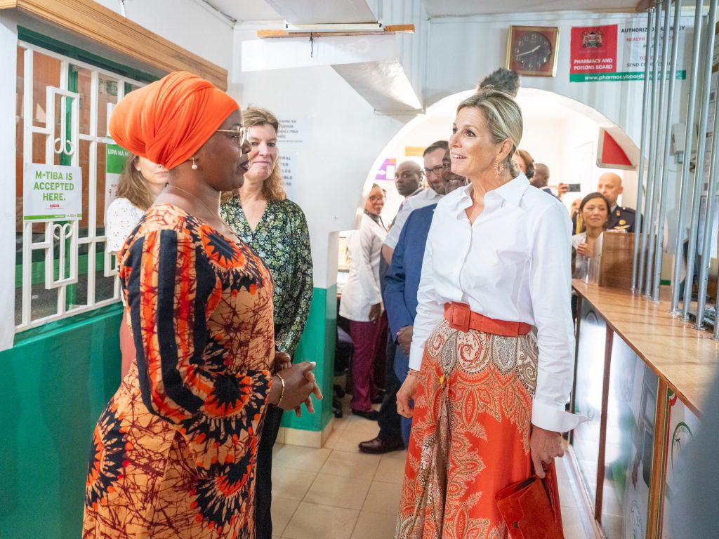 Queen Máxima of The Netherlands visits on behalf of the UN ZamZam Medical Services in Kenya to discuss the impact Medical Credit Fund makes on healthcare
